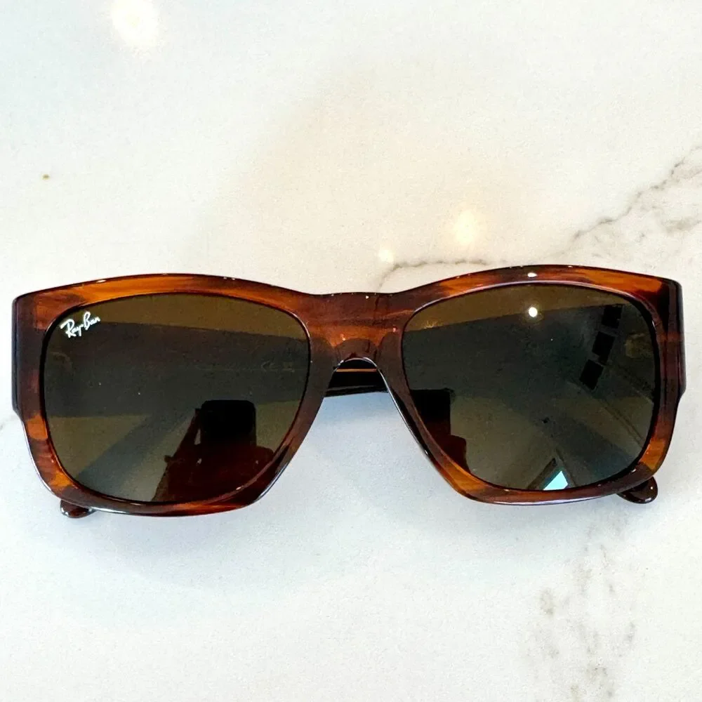 Ray-Ban RB2187 Nomad 954/33 STriped Brown Unisex Sunglasses - New with Box